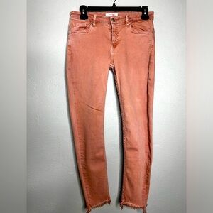 ZARA WOMAN Skinny Ankle Jean with Raw Hem